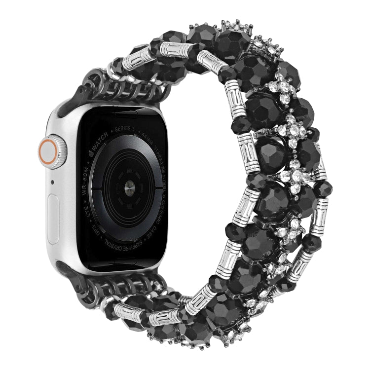 Beaded Diamond Bracelet Watch Band, For Apple Watch SE 2023 44mm, For Apple Watch SE 2023 40mm, For Apple Watch Ultra 2 49mm, For Apple Watch Series 9 45mm, For Apple Watch Series 9 41mm, For Apple Watch Ultra 49mm, For Apple Watch Series 8 41mm       ...