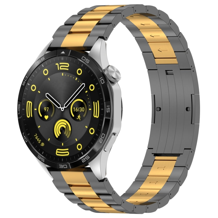 Three Strains HW Buckle Metal Watch Band, For Huawei Watch GT4 / GT3 / GT2 / GT 46mm