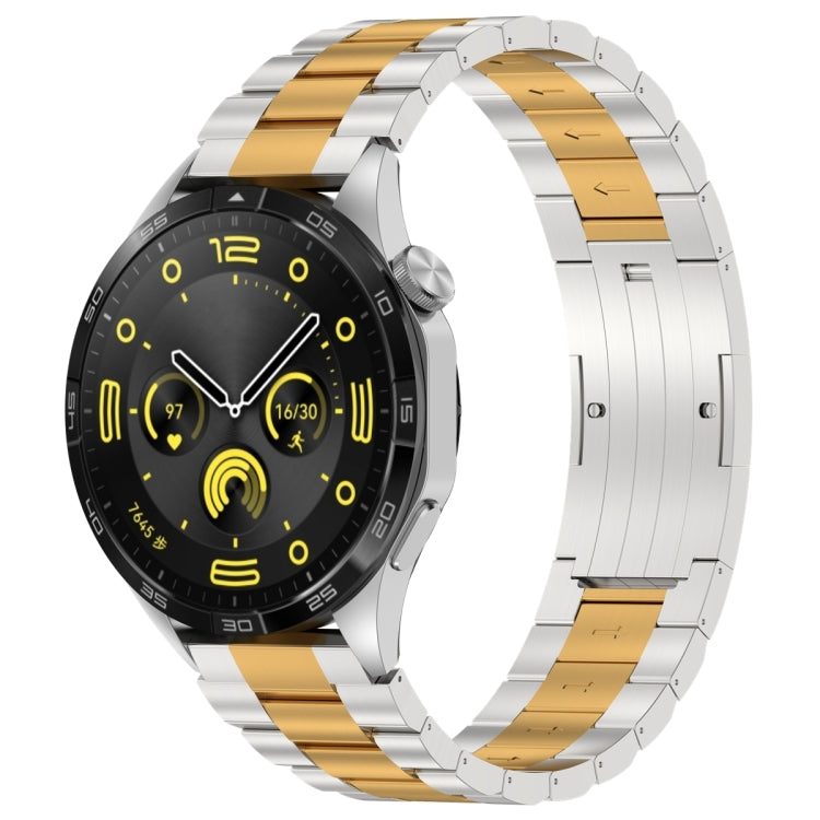 Three Strains HW Buckle Metal Watch Band, For Huawei Watch GT4 / GT3 / GT2 / GT 46mm
