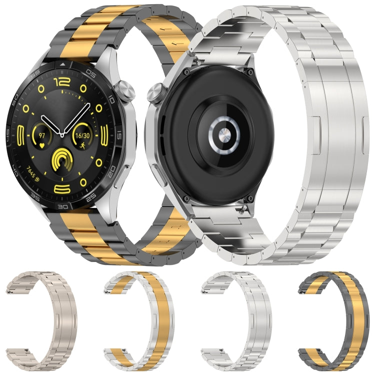 Three Strains HW Buckle Metal Watch Band, For Huawei Watch GT4 / GT3 / GT2 / GT 46mm