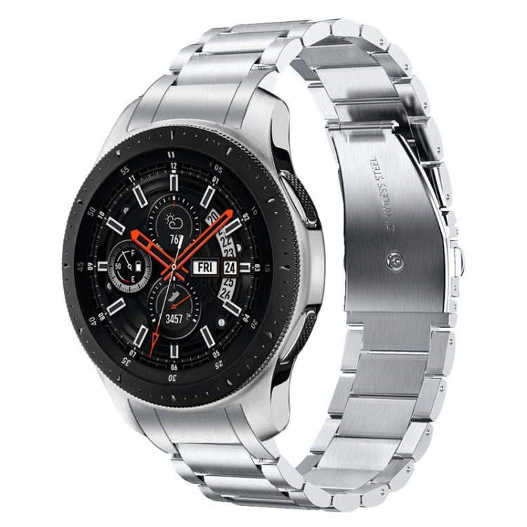 Three Strains Curved Flat Buckle Stainless Steel Watch Band, For Huawei Watch GT 4 46mm