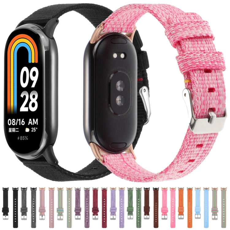 Nylon Canvas Watch Band, For Xiaomi Mi Band 8