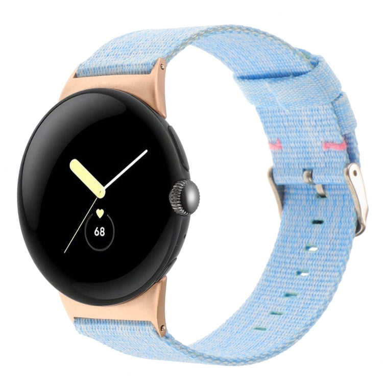 Nylon Canvas Watch Band, For Google Pixel Watch 4 / 3 / 2 / 1 41mm