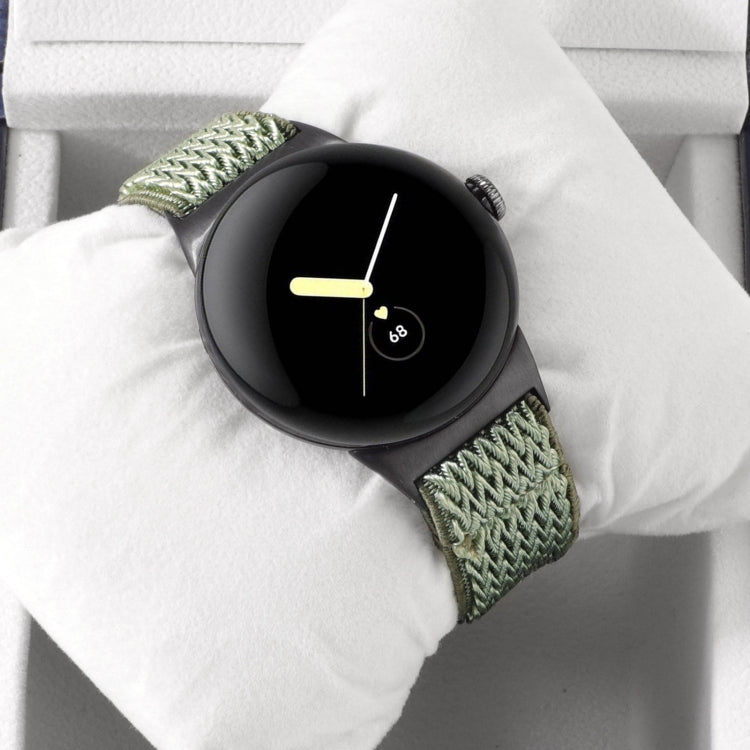 20mm Wave Braided Nylon Watch Band, For Google Pixel Watch 4 / 3 / 2 / 1 41mm