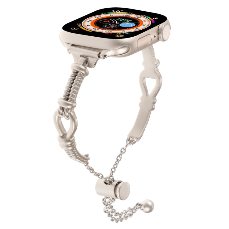 Twist Metal Bracelet Chain Watch Band, For Apple Watch SE 2022 44mm, For Apple Watch Series 7 41mm, For Apple Watch Series 7 45mm, For Apple Watch SE 40mm, For Apple Watch SE 44mm, For Apple Watch Series 6 40mm, For Apple Watch Series 6 44mm           ...