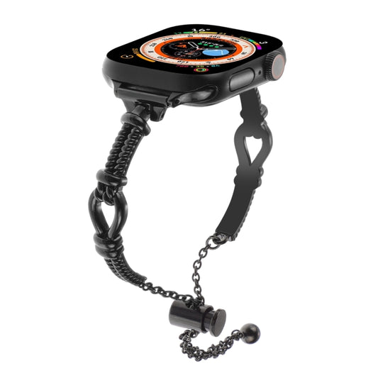 Twist Metal Bracelet Chain Watch Band, For Apple Watch Series 4 44mm, For Apple Watch Series 4 40mm, For Apple Watch Series 3 38mm, For Apple Watch Series 3 42mm, For Apple Watch Series 2 42mm, For Apple Watch Series 2 38mm, For Apple Watch 42mm
