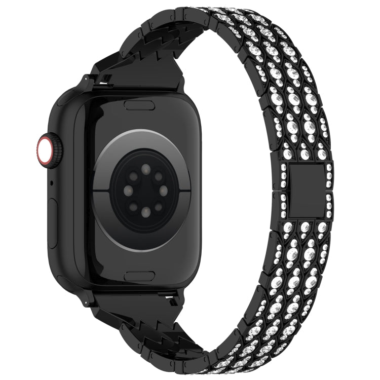 Devil Eye Diamond Bracelet Metal Watch Band, For Apple Watch SE 2023 44mm, For Apple Watch SE 2023 40mm, For Apple Watch Ultra 2 49mm, For Apple Watch Series 9 45mm, For Apple Watch Series 9 41mm, For Apple Watch Ultra 49mm, For Apple Watch Series 8 41...