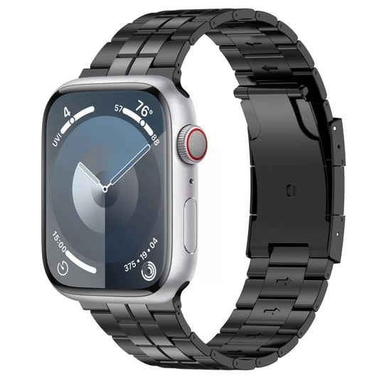 Tortoise Buckle Titanium Steel Watch Band, For Apple Watch SE 2023 44mm, For Apple Watch SE 2023 40mm, For Apple Watch Ultra 2 49mm, For Apple Watch Series 9 45mm, For Apple Watch Series 9 41mm, For Apple Watch Ultra 49mm, For Apple Watch Series 8 41mm...