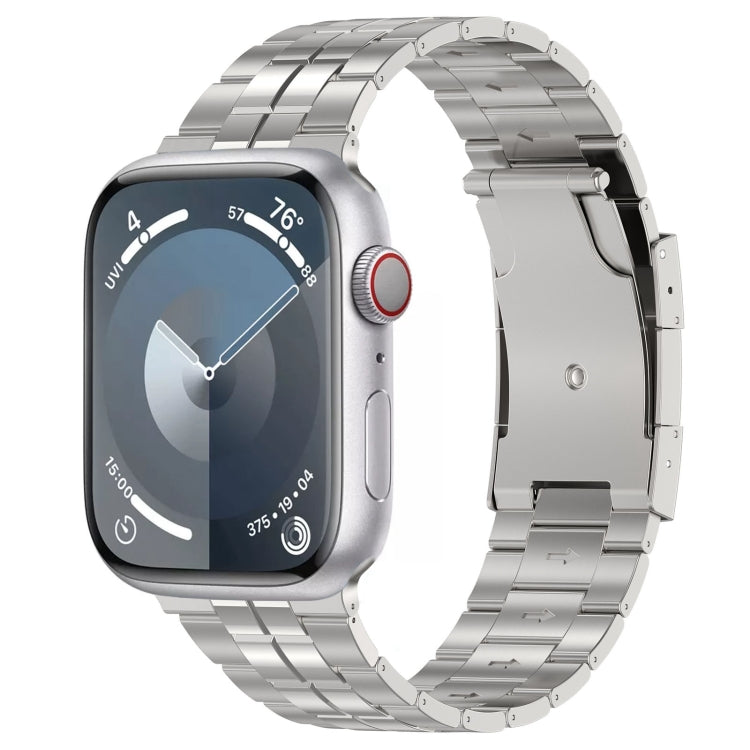 Tortoise Buckle Titanium Steel Watch Band, For Apple Watch SE 40mm, For Apple Watch SE 44mm, For Apple Watch Series 6 40mm, For Apple Watch Series 6 44mm, For Apple Watch Series 5 44mm, For Apple Watch Series 5 40mm, For Apple Watch Series 4 44mm      ...