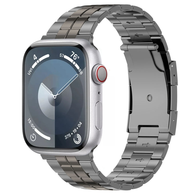 Tortoise Buckle Titanium Steel Watch Band, For Apple Watch SE 40mm, For Apple Watch SE 44mm, For Apple Watch Series 6 40mm, For Apple Watch Series 6 44mm, For Apple Watch Series 5 44mm, For Apple Watch Series 5 40mm, For Apple Watch Series 4 44mm      ...