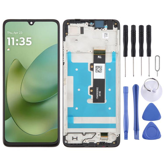 OEM LCD Screen Digitizer Full Assembly with Frame, For Motorola Moto G06, For Motorola Moto G15 Power, For Motorola Moto E15, For Motorola Moto G05