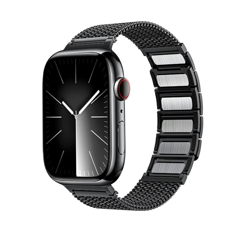 Magnetic Clasp Braided Chain Stainless Steel Watch Band, For Apple Watch SE 40mm, For Apple Watch SE 44mm, For Apple Watch Series 6 40mm, For Apple Watch Series 6 44mm, For Apple Watch Series 5 44mm, For Apple Watch Series 5 40mm                       ...