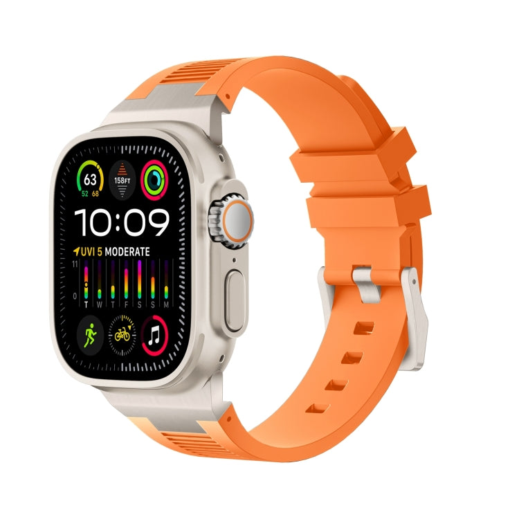 Loners Liquid Silicone Watch Band, For Apple Watch Ultra 49mm, For Apple Watch Series 8 45mm, For Apple Watch SE 2022 44mm