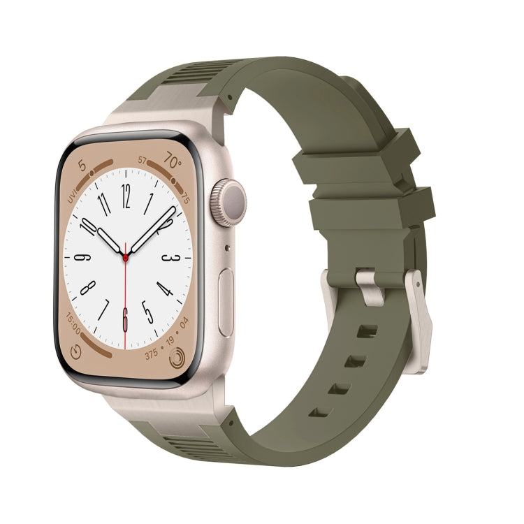 Loners Liquid Silicone Watch Band, For Apple Watch Ultra 49mm, For Apple Watch Series 8 45mm, For Apple Watch SE 2022 44mm