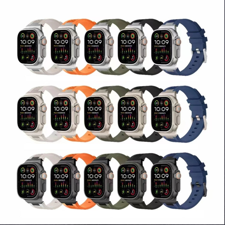 Loners Liquid Silicone Watch Band, For Apple Watch Series 7 45mm, For Apple Watch SE 44mm, For Apple Watch Series 6 44mm