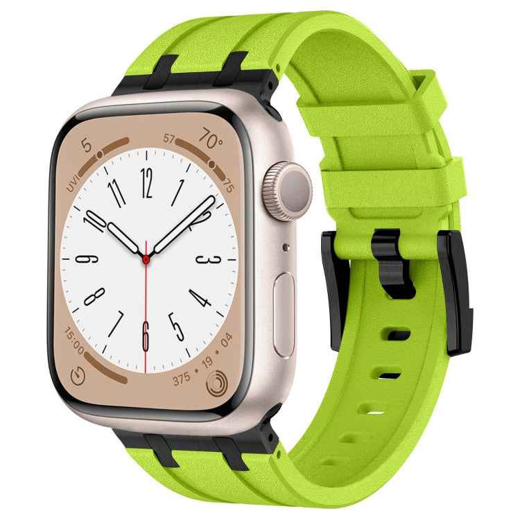 Stone Grain Liquid Silicone Watch Band, For Apple Watch Series 8 45mm, For Apple Watch SE 2022 44mm, For Apple Watch Series 7 45mm, For Apple Watch SE 44mm