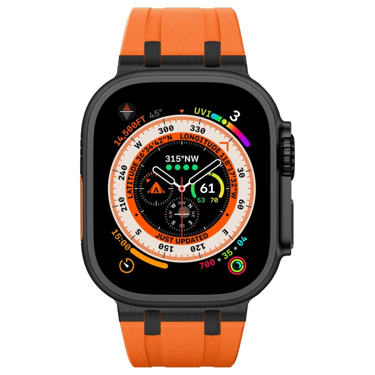 Stone Grain Liquid Silicone Watch Band, For Apple Watch Series 2 42mm, For Apple Watch 42mm