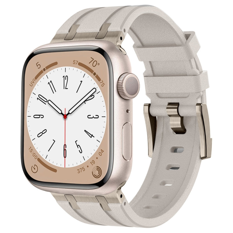 Stone Grain Liquid Silicone Watch Band, For Apple Watch Series 2 42mm, For Apple Watch 42mm