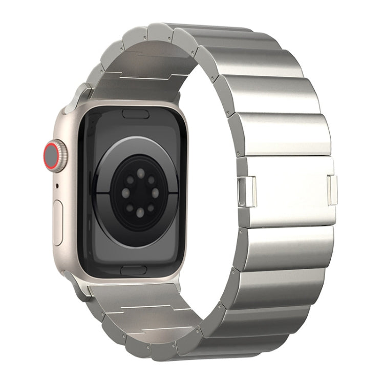 One-Bead Magnetic Buckle Titanium Metal Watch Band, For Apple Watch Series 10 46mm, For Apple Watch Series 10 42mm, For Apple Watch SE 2023 44mm, For Apple Watch SE 2023 40mm, For Apple Watch Ultra 2 49mm, For Apple Watch Series 9 45mm                 ...