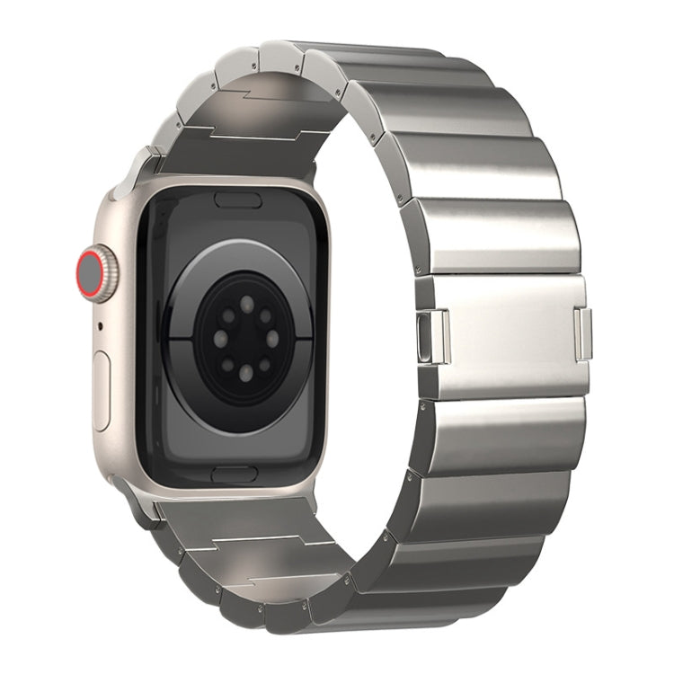 One-Bead Magnetic Buckle Titanium Metal Watch Band, For Apple Watch Series 7 41mm, For Apple Watch Series 7 45mm, For Apple Watch SE 40mm, For Apple Watch SE 44mm, For Apple Watch Series 6 40mm, For Apple Watch Series 6 44mm, For Apple Watch Series 5 4...