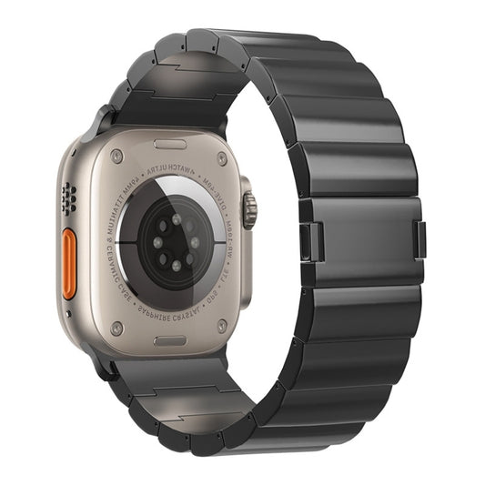 One-Bead Magnetic Buckle Titanium Metal Watch Band, For Apple Watch Series 10 46mm, For Apple Watch Series 10 42mm, For Apple Watch SE 2023 44mm, For Apple Watch SE 2023 40mm, For Apple Watch Ultra 2 49mm, For Apple Watch Series 9 45mm                 ...