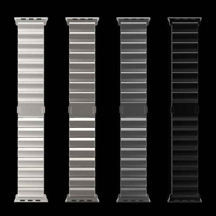 One-Bead Magnetic Buckle Titanium Metal Watch Band, For Apple Watch Series 10 46mm, For Apple Watch Series 10 42mm, For Apple Watch SE 2023 44mm, For Apple Watch SE 2023 40mm, For Apple Watch Ultra 2 49mm, For Apple Watch Series 9 45mm                 ...