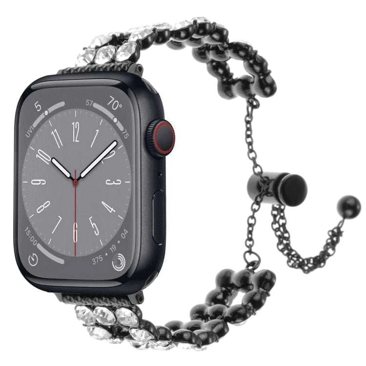 Rhinestone Metal Bracelet Watch Band, For Apple Watch SE 40mm, For Apple Watch SE 44mm, For Apple Watch Series 6 40mm, For Apple Watch Series 6 44mm, For Apple Watch Series 5 44mm, For Apple Watch Series 5 40mm, For Apple Watch Series 4 44mm           ...
