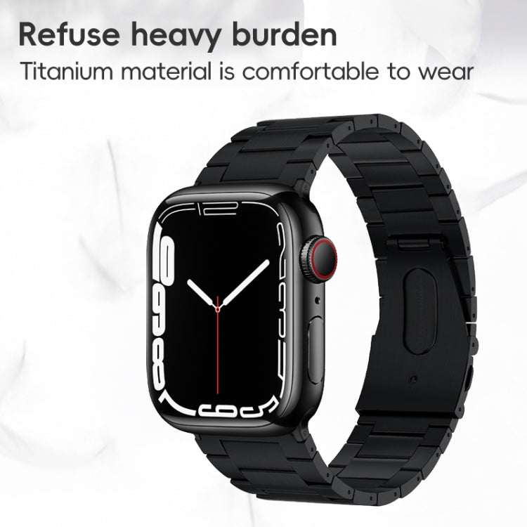 PG63 Three-Bead Protrusion Titanium Metal Watch Band, For Apple Watch Series 10 46mm, For Apple Watch Series 10 42mm, For Apple Watch SE 2023 44mm, For Apple Watch SE 2023 40mm, For Apple Watch Ultra 2 49mm, For Apple Watch Series 9 45mm               ...