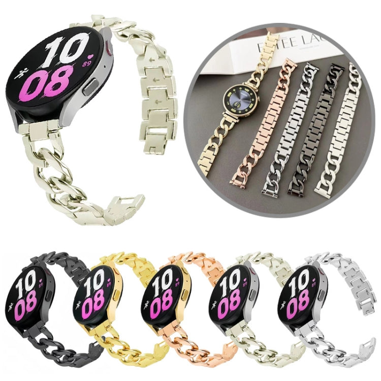 Denim Chain Metal Watch Band, 18mm
