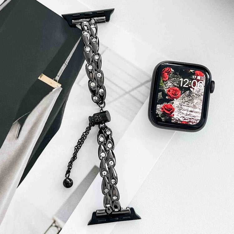 Rhinestone Peacock Metal Bracelet Watch Band, For Apple Watch SE 40mm, For Apple Watch SE 44mm, For Apple Watch Series 6 40mm, For Apple Watch Series 6 44mm, For Apple Watch Series 5 44mm, For Apple Watch Series 5 40mm, For Apple Watch Series 4 44mm   ...