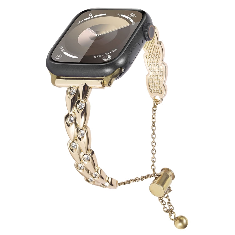 Rhinestone Peacock Metal Bracelet Watch Band, For Apple Watch SE 40mm, For Apple Watch SE 44mm, For Apple Watch Series 6 40mm, For Apple Watch Series 6 44mm, For Apple Watch Series 5 44mm, For Apple Watch Series 5 40mm, For Apple Watch Series 4 44mm   ...