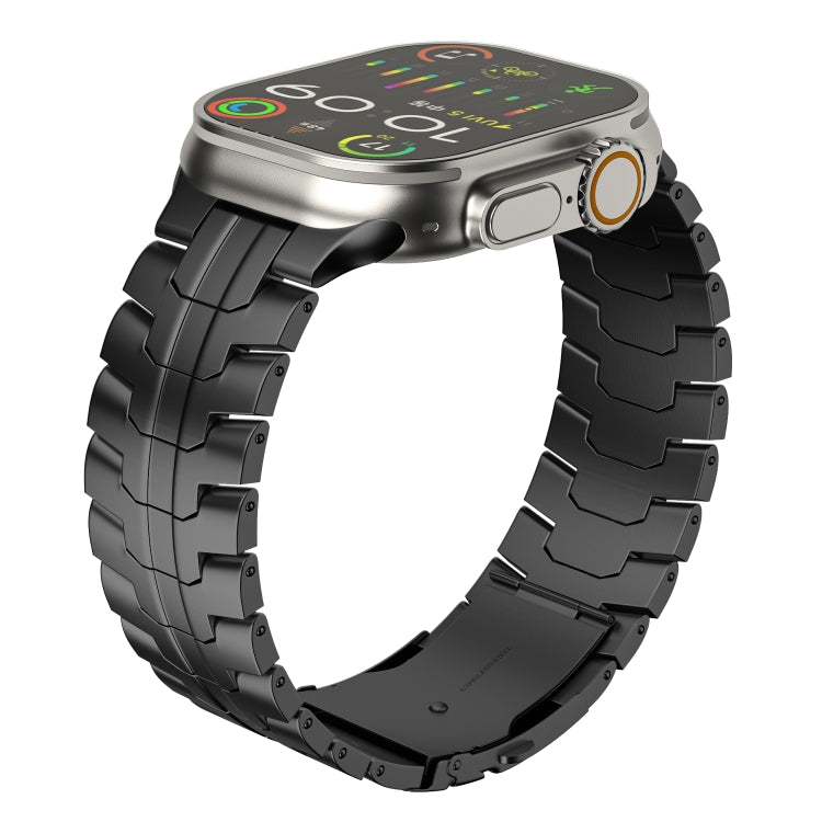 Double Lock Buckle Turtle Titanium Steel Watch Band, For Apple Watch SE 40mm, For Apple Watch SE 44mm, For Apple Watch Series 6 40mm, For Apple Watch Series 6 44mm, For Apple Watch Series 5 44mm, For Apple Watch Series 5 40mm                           ...
