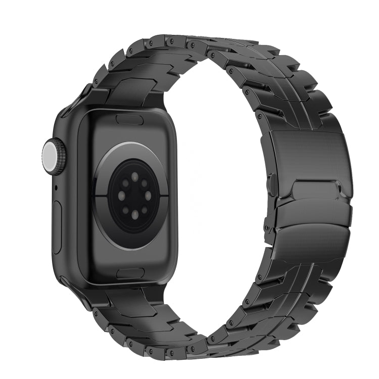 Double Lock Buckle Turtle Titanium Steel Watch Band, For Apple Watch SE 40mm, For Apple Watch SE 44mm, For Apple Watch Series 6 40mm, For Apple Watch Series 6 44mm, For Apple Watch Series 5 44mm, For Apple Watch Series 5 40mm                           ...
