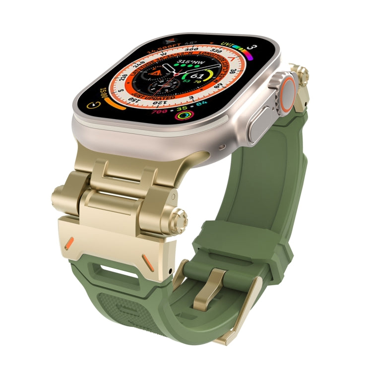 Stainless Steel Connector TPU Watch Band, For Apple Watch SE 2023 44mm, For Apple Watch Ultra 2 49mm