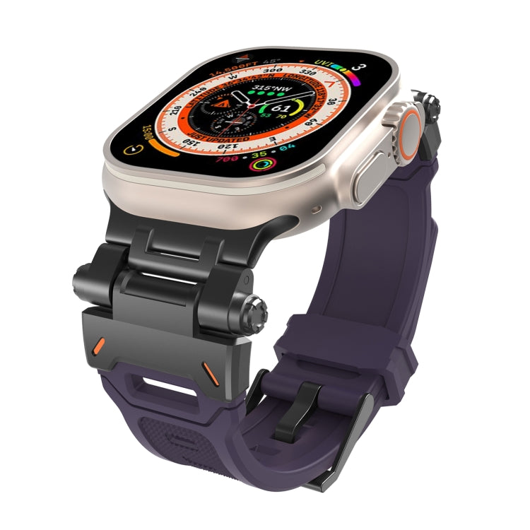 Stainless Steel Connector TPU Watch Band, For Apple Watch Series 6 44mm, For Apple Watch Series 5 44mm