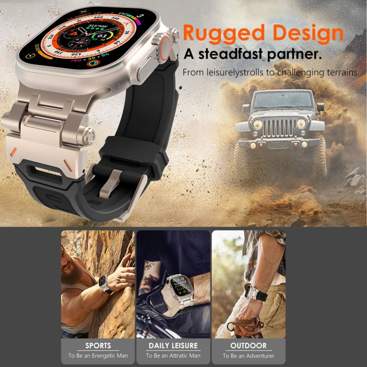 Stainless Steel Connector TPU Watch Band, For Apple Watch Series 2 42mm, For Apple Watch 42mm