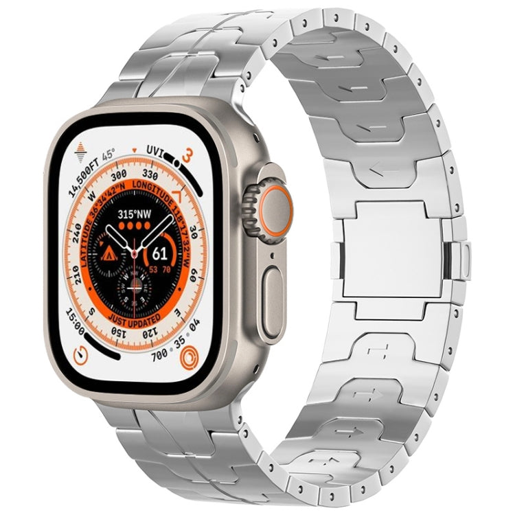 Magnetic Buckle Titanium Alloy Watch Band, For Apple Watch SE 2023 44mm, For Apple Watch Ultra 2 49mm, For Apple Watch Series 9 45mm, For Apple Watch Ultra 49mm, For Apple Watch Series 8 45mm, For Apple Watch SE 2022 44mm, For Apple Watch Series 7 45mm...