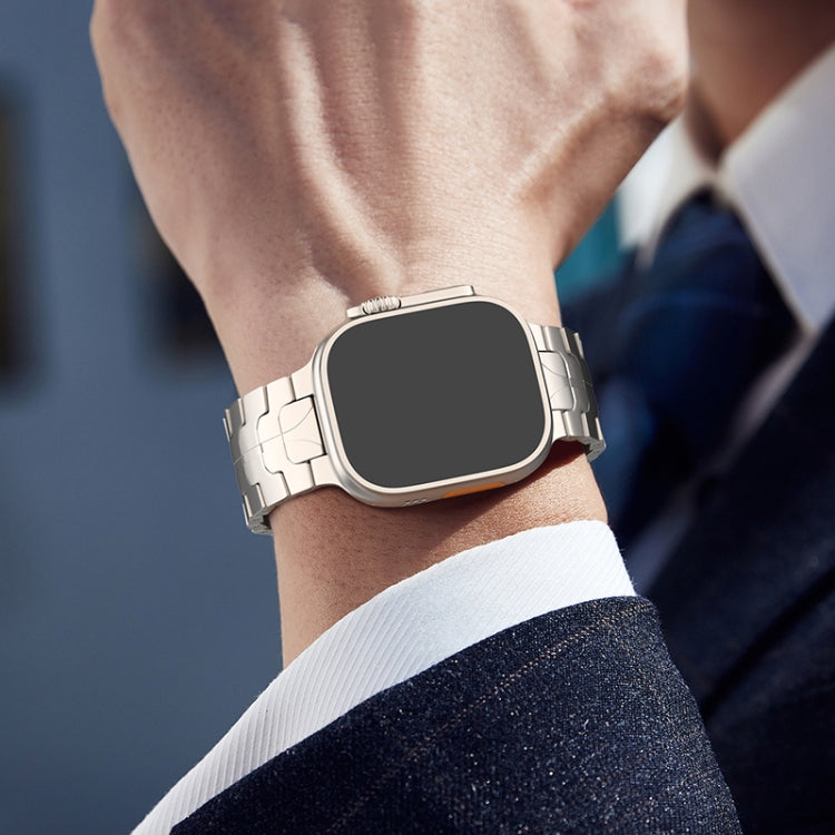 Magnetic Buckle Titanium Alloy Watch Band, For Apple Watch SE 2023 44mm, For Apple Watch Ultra 2 49mm, For Apple Watch Series 9 45mm, For Apple Watch Ultra 49mm, For Apple Watch Series 8 45mm, For Apple Watch SE 2022 44mm, For Apple Watch Series 7 45mm...