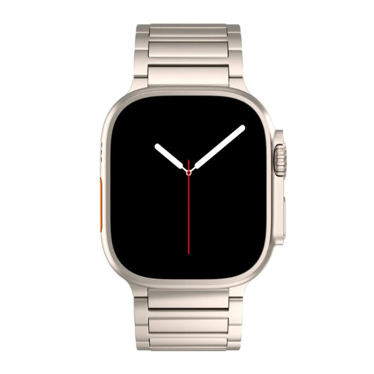 I-shaped Butterfly Buckle Titanium Alloy Watch Band, For Apple Watch SE 2023 44mm, For Apple Watch Ultra 2 49mm, For Apple Watch Series 9 45mm, For Apple Watch Ultra 49mm, For Apple Watch Series 8 45mm, For Apple Watch SE 2022 44mm                     ...