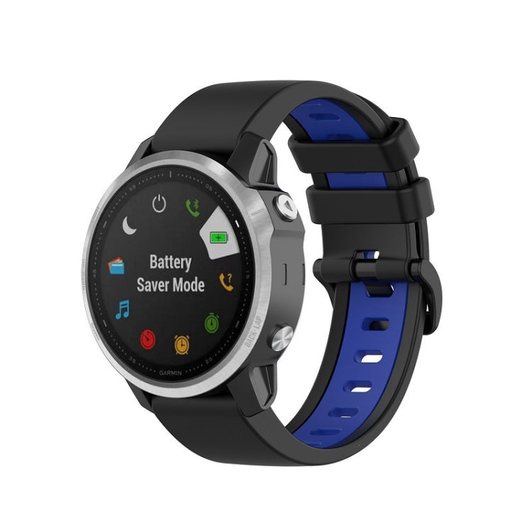 Silicone Two-color Strap, For Garmin Fenix 6X