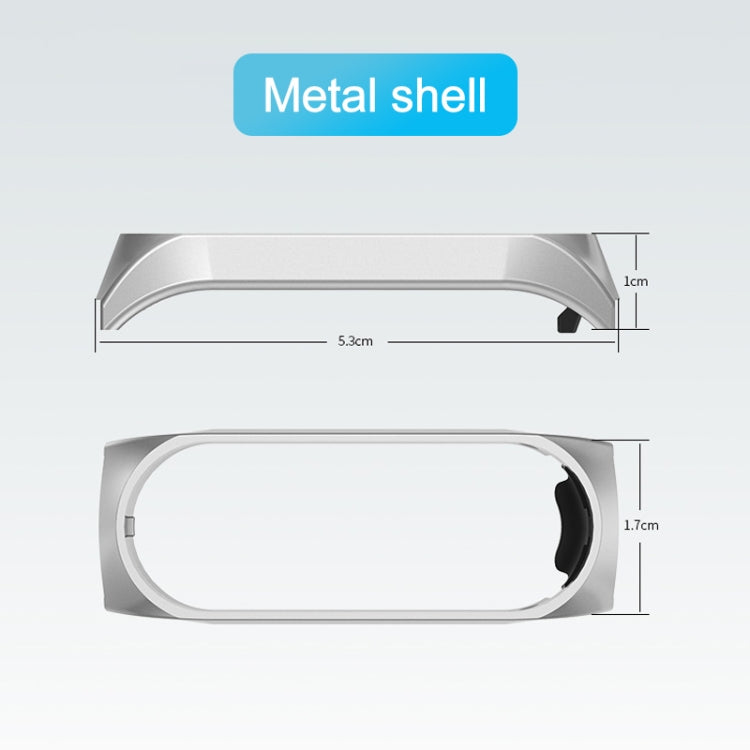 For Xiaomi Mi Band 4 / 3 Milanese Metal Replacement Strap Watchband, Silver, Black, Rose Gold, Rose Pink