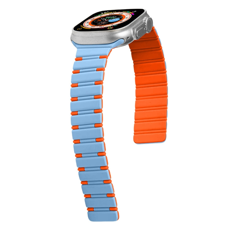 Two-color Magnetic Silicone Watch Band, For Apple Watch Series 3 38mm, For Apple Watch Series 3 42mm