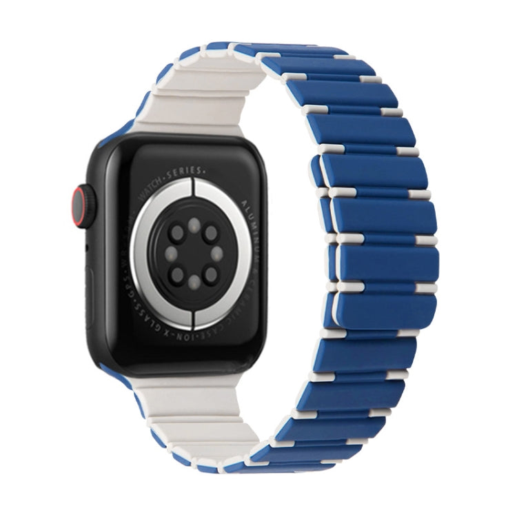 Two-color Magnetic Silicone Watch Band, For Apple Watch Series 3 38mm, For Apple Watch Series 3 42mm