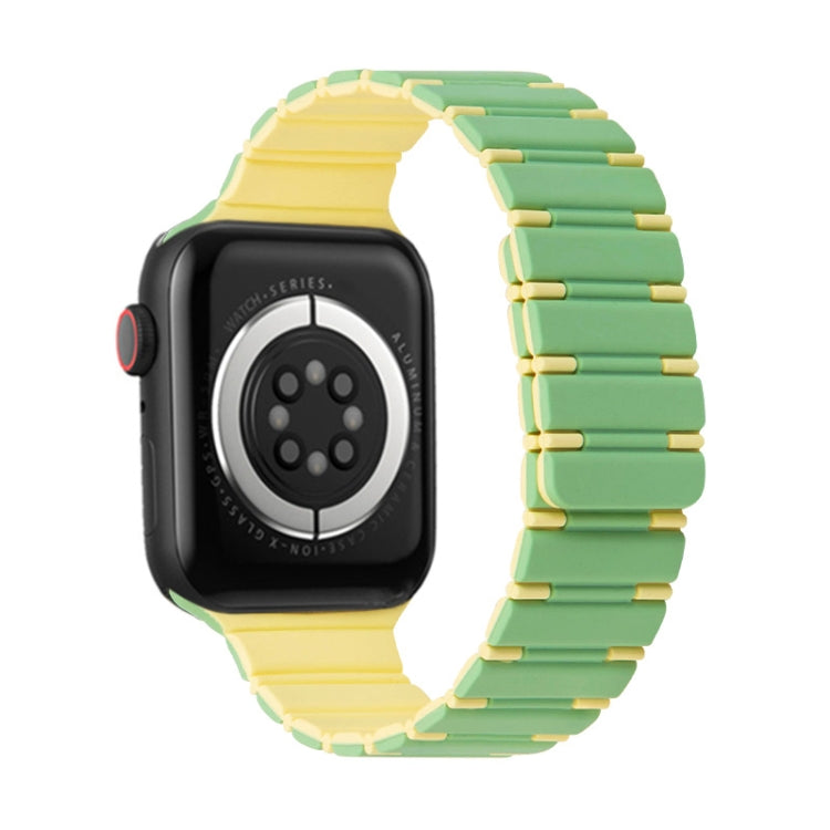 Two-color Magnetic Silicone Watch Band, For Apple Watch Series 3 38mm, For Apple Watch Series 3 42mm