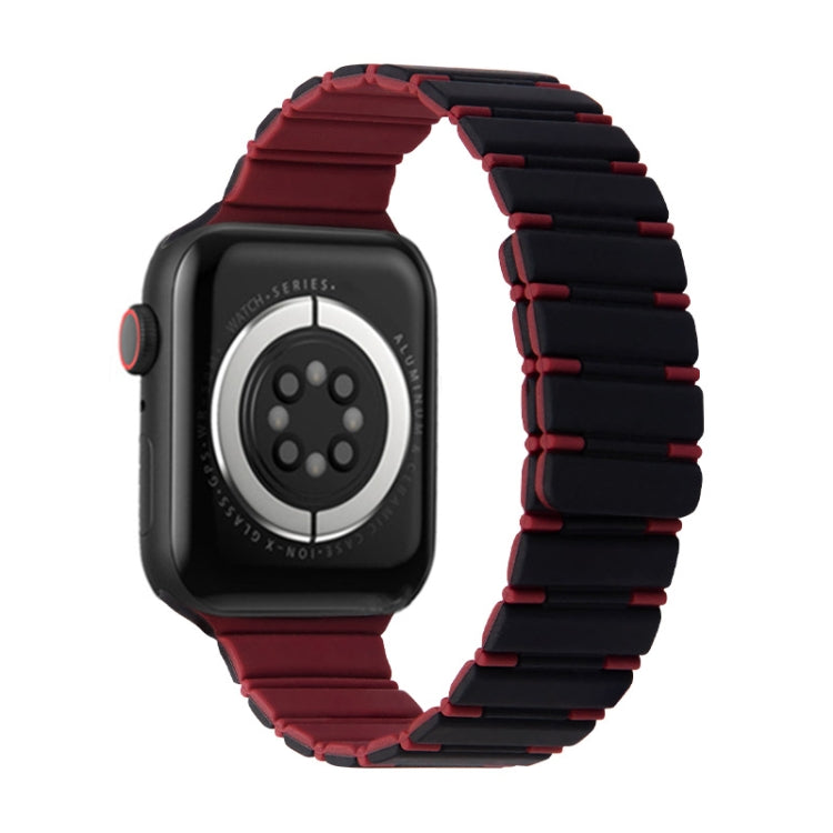 Two-color Magnetic Silicone Watch Band, For Apple Watch Series 3 38mm, For Apple Watch Series 3 42mm