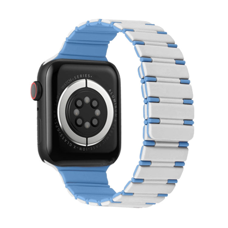 Two-color Magnetic Silicone Watch Band, For Apple Watch Series 3 38mm, For Apple Watch Series 3 42mm