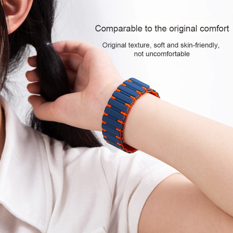 Two-color Magnetic Silicone Watch Band, For Apple Watch Series 3 38mm, For Apple Watch Series 3 42mm
