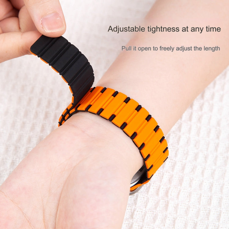 Two-color Magnetic Silicone Watch Band, For Apple Watch Series 3 38mm, For Apple Watch Series 3 42mm
