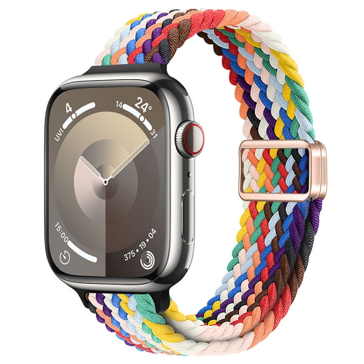 Slim Magnetic Buckle Nylon Braided Watch Band, For Apple Watch SE 2022 40mm, For Apple Watch SE 2022 44mm