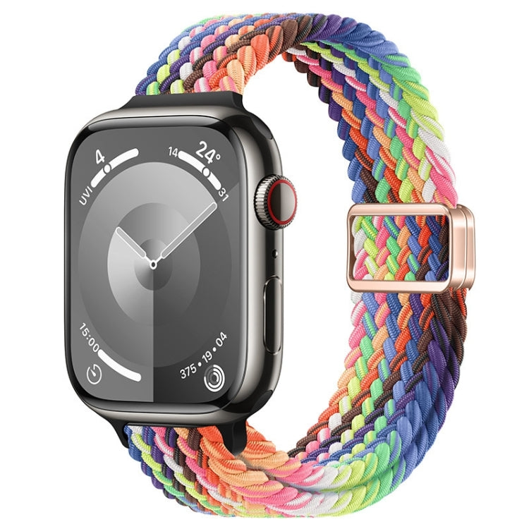 Slim Magnetic Buckle Nylon Braided Watch Band, For Apple Watch SE 2022 40mm, For Apple Watch SE 2022 44mm